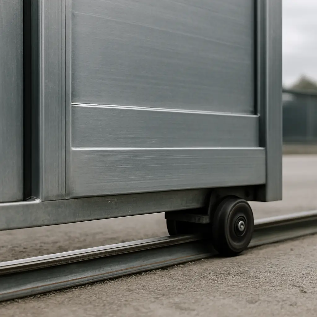 Perimeter security gate system for commercial facility
